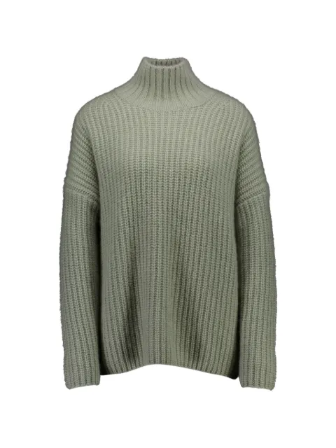 Allude ribbed-knit mock-neck sweater Grey 26577092