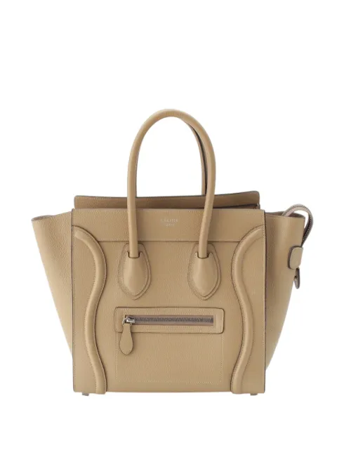 Celine Pre-Owned 2012-2018 Micro Drummed Calfskin Luggage tote bag Neutrals ZDQ9Q1KQRXN8ALVV