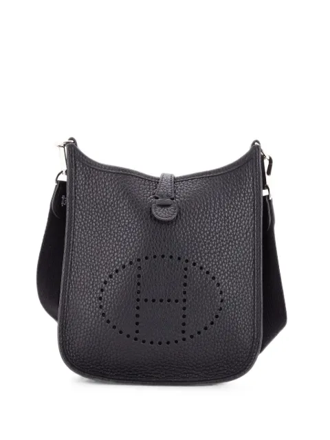 Hermès Pre-Owned Evelyne Bag Gen III Clemence TPM crossbody bag Black TC0TRZSJT7L58RIA
