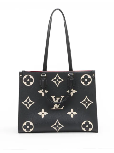 Louis Vuitton Pre-Owned 2020-2026 Bicolor Monogram Empreinte Giant Onthego MM satchel Black 2GIT6ZPPEALBUGZ9