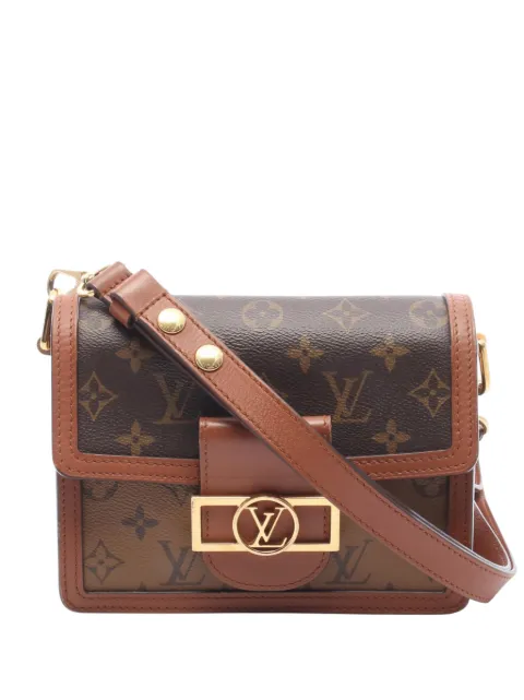 Louis Vuitton Pre-Owned 2020 Monogram Reverse Mini Dauphine satchel Brown FVH3U4BEK9W9W76R