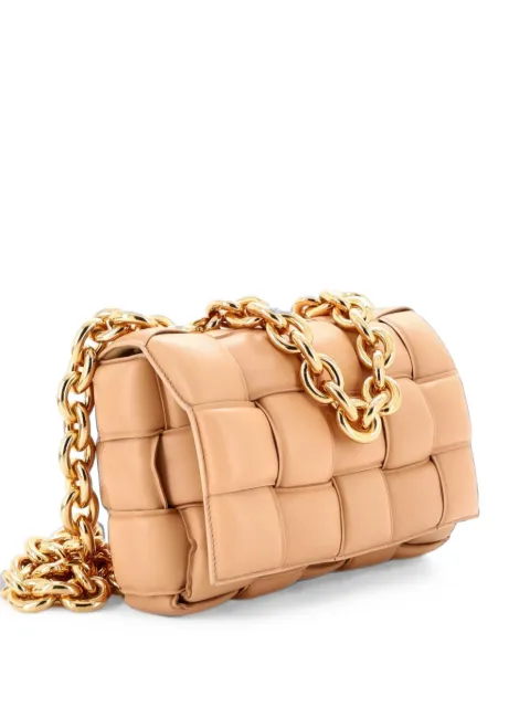 Bottega Veneta Pre-Owned Cassette Chain Padded Maxi Intrecciato Leather crossbody bag Neutrals WOFOM5M5QEO6FTWG