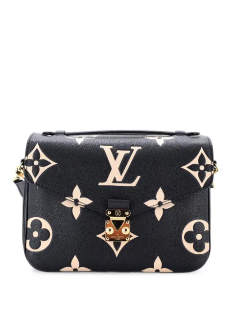 Louis Vuitton Pre-Owned Pochette Metis Bicolor Monogram Empreinte Giant crossbody bag Black T496OJQM6VSO7ANP