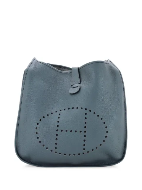 Hermès Pre-Owned Evelyne Bag Gen III Clemence TGM crossbody bag Blue Q48XG1YU5AZWTTXS