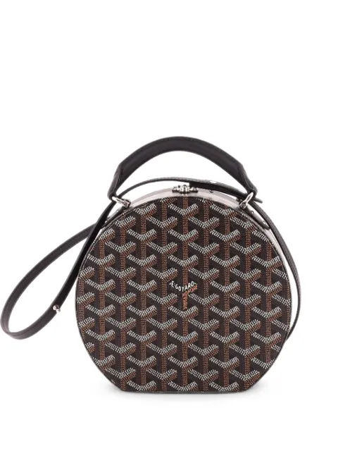 Goyard Pre-Owned Alto Hatbox Bag Coated Canvas satchel Black WAS5CBUV5WSF5B1D