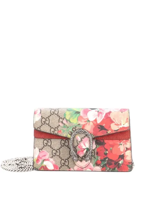Gucci Pre-Owned Dionysus Bag Blooms Print GG Coated Canvas Super Mini crossbody bag Brown W7PSCWQBRBAL38LI