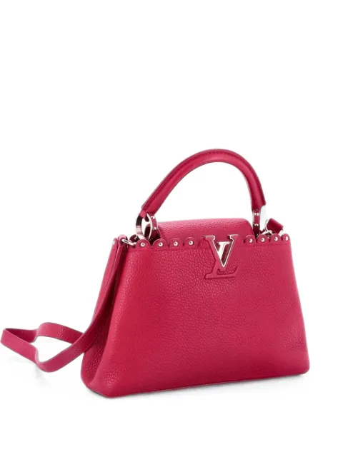 Louis Vuitton Pre-Owned Capucines Bag Leather with Embellished Detail BB shoulder bag Pink MIIVGRJXCHFH96UM
