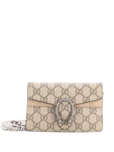 Gucci Pre-Owned Dionysus Bag GG Coated Canvas Super Mini crossbody bag Brown SN3ZAJK8GCSBUYD8