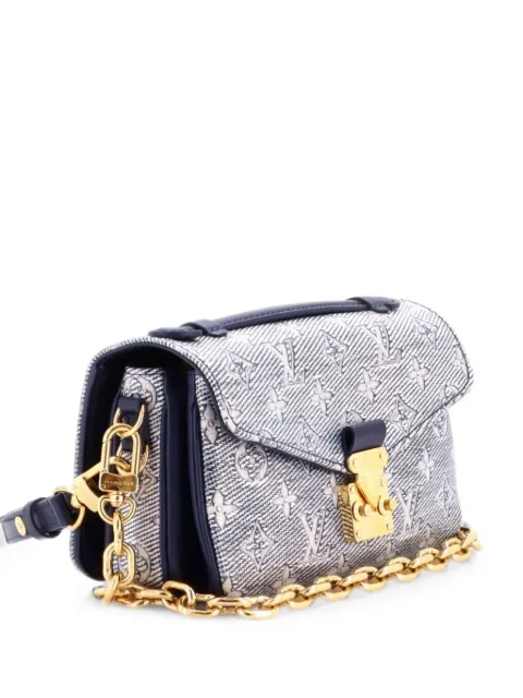 Louis Vuitton Pre-Owned Pochette Metis Monoglam Jacquard Canvas East West shoulder bag Blue MH2PL03DULEF7I8D