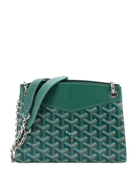 Goyard Pre-Owned Structured Rouette Chain Coated Canvas Mini shoulder bag Green SAM2FZZY6KHBWCA3