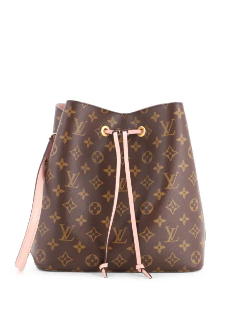 Louis Vuitton Pre-Owned NeoNoe Handbag Monogram Canvas with Leather MM bucket bag Pink VPKMK9N78TCR2RR2