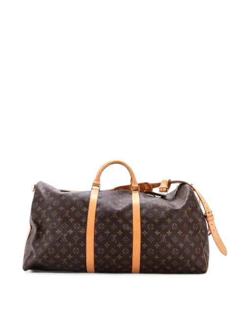 Louis Vuitton Pre-Owned Keepall Bandouliere Bag Monogram Canvas 60 travel bag Brown P6270VHULLB3FG20
