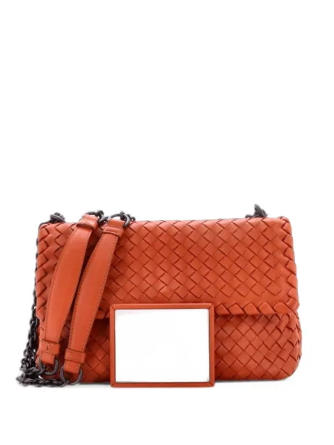 Bottega Veneta Pre-Owned Olimpia Intrecciato Nappa Small crossbody bag Brown IXKNIS4U1DRRVQTF