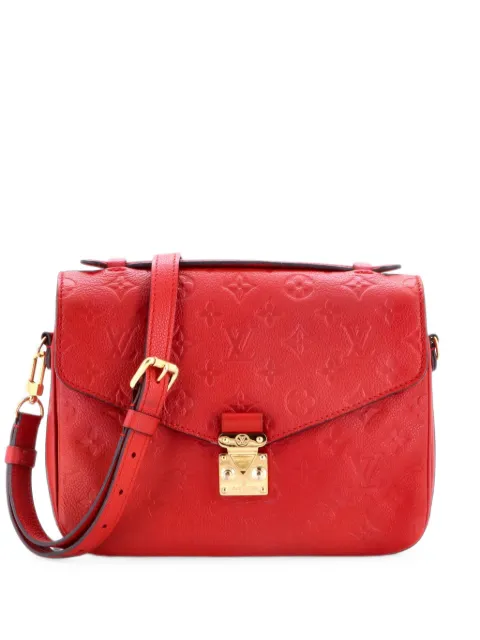 Louis Vuitton Pre-Owned Pochette Metis Monogram Empreinte Leather East West crossbody bag Red D075O9JOJ9WPOSTE