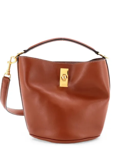 Celine Pre-Owned 16 Bag Leather Teen bucket bag Brown V35E13CI3YBWT1PP