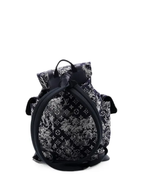 Louis Vuitton Pre-Owned Christopher Monogram Tapestry Canvas PM backpack Blue V1JIPZ2WRONPI5OC