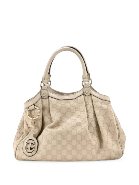 Gucci Pre-Owned Sukey Guccissima Leather Medium tote bag Neutrals CMR6T3GAVQQ66RSV