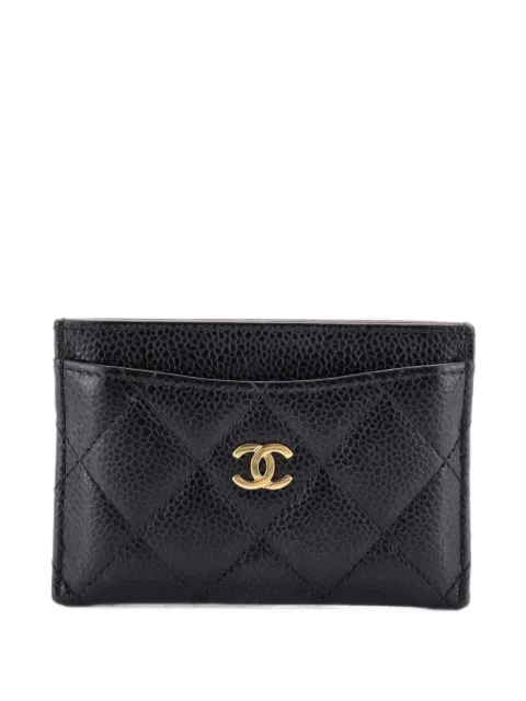 CHANEL Pre-Owned Classic Quilted Caviar card holder Black LLLRHS532QS56TXS