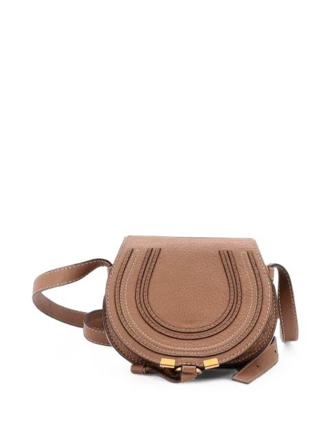 Chloé Pre-Owned Marcie Leather Small crossbody bag Brown O1A2SRWMKXBVJGCB