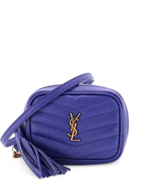 Saint Laurent Pre-Owned Lou Camera Bag Matelasse Chevron Leather Baby crossbody bag Blue GJTN7P3ECDWY207P