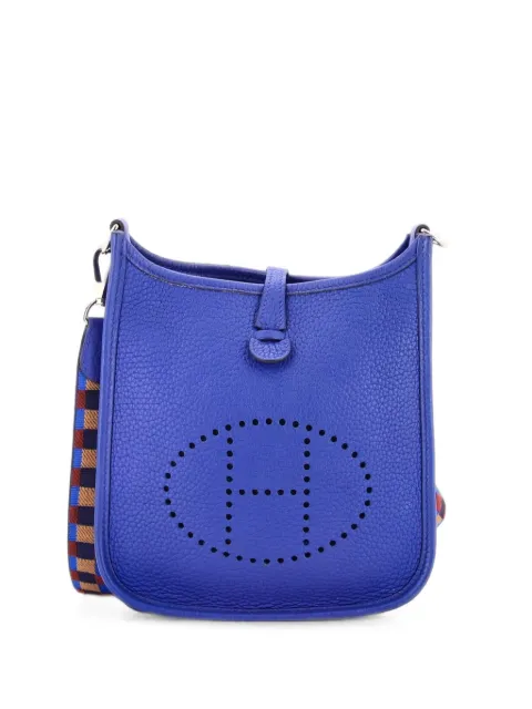 Hermès Pre-Owned Evelyne Bag Gen III Clemence TPM crossbody bag Blue 2U0J1U7374EOA4VU