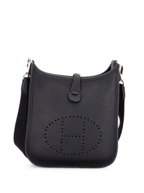 Hermès Pre-Owned Evelyne Bag Gen III Clemence TPM crossbody bag Black 8DT38QE2NXDPBZO4
