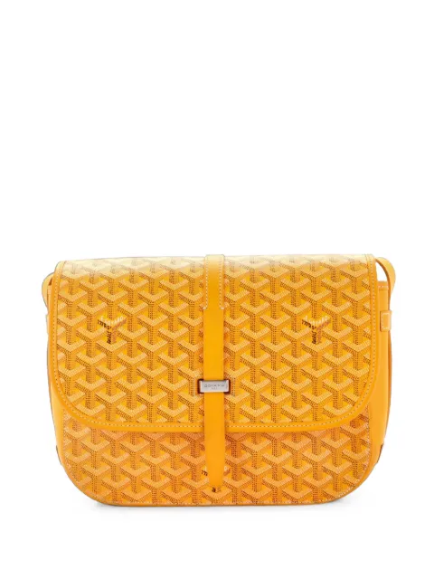 Goyard Pre-Owned Belvedere II Messenger Bag Coated Canvas MM crossbody bag Yellow BYBJ46FH3O4UH53K