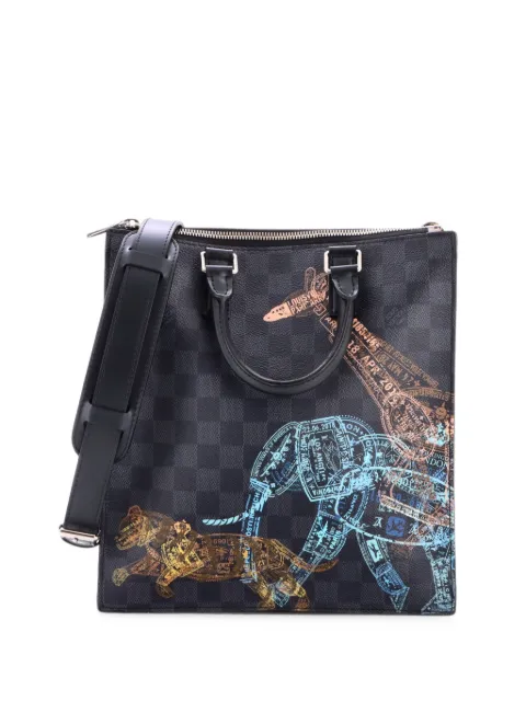 Louis Vuitton Pre-Owned Sac Plat Cross Bag Limited Edition Wild Animals Damier Graphite tote bag Black HQYOI5O4VZNM9G1V