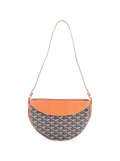 Goyard Pre-Owned Hirondelle Coated Canvas and Leather shoulder bag Brown BV7G72OBDTVR4CTH
