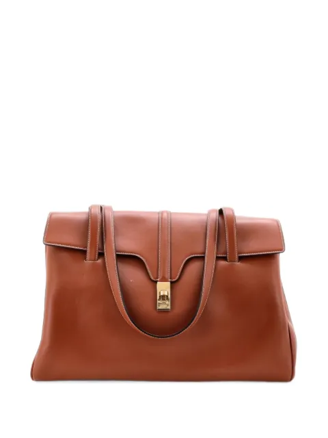 Celine Pre-Owned Soft 16 Bag Smooth Calfskin Large shoulder bag Brown XOQ3J23YJW5IGM1G