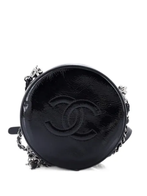 CHANEL Pre-Owned Round as Earth Patent crossbody bag Black 88RW01ROESK33J6S