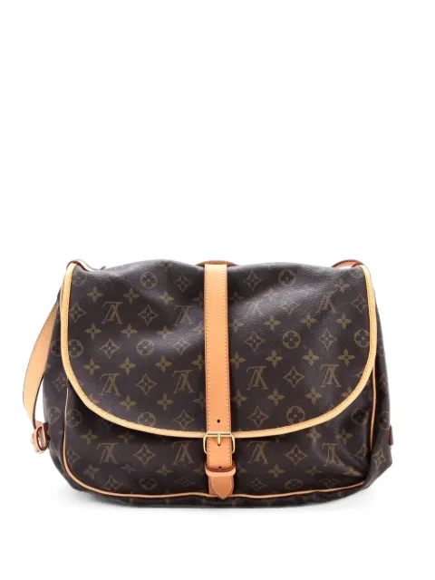 Louis Vuitton Pre-Owned Saumur Handbag Monogram Canvas 35 crossbody bag Brown FO4R3YYMDV61FRDL