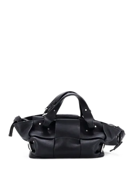 Bottega Veneta Pre-Owned Arco Tool Bag Maxi Intrecciato Leather satchel Black ZA5SFU6PYYO3ZGQM