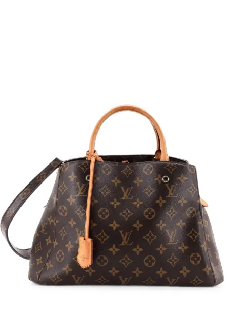 Louis Vuitton Pre-Owned Montaigne Handbag Monogram Canvas MM tote bag Brown Z8TYFVG1VH85YBIS