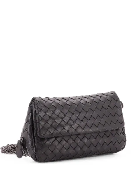 Bottega Veneta Pre-Owned Expandable Chain Intrecciato Nappa Small crossbody bag Black P9PXGW84G3MYJS16