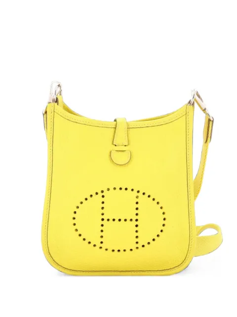 Hermès Pre-Owned Evelyne Bag Gen III Clemence TPM crossbody bag Yellow J1DAH1QFXY7CR95A