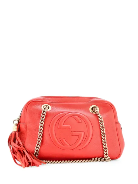 Gucci Pre-Owned Soho Chain Zip Leather Small shoulder bag Red M82C880VF38FW910