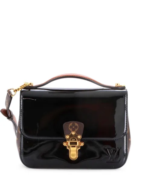 Louis Vuitton Pre-Owned Cherrywood Handbag Vernis with Monogram Canvas BB shoulder bag Brown V3QJ3T37SBSCNDTN