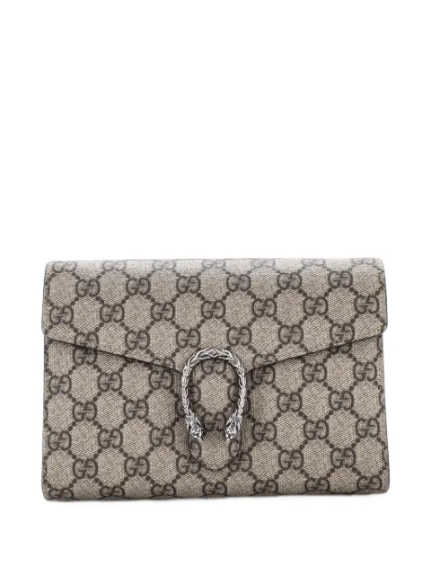 Gucci Pre-Owned Dionysus Chain Wallet GG Coated Canvas Small crossbody bag Brown OQA8DWKMLQI79BK1