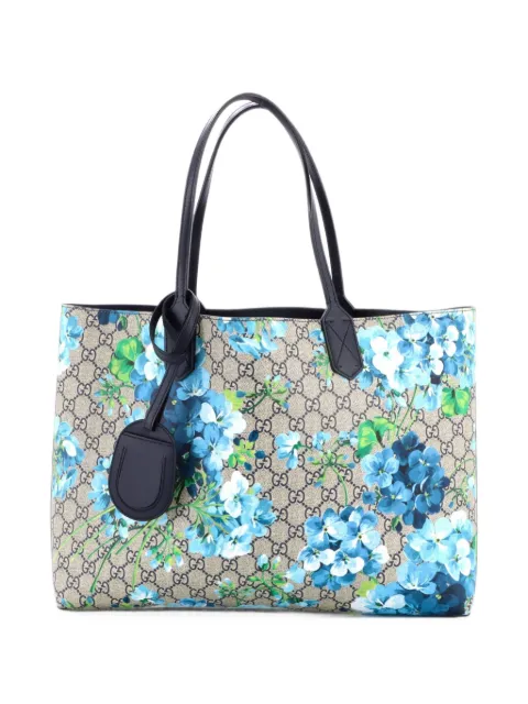 Gucci Pre-Owned Reversible Blooms GG Print Leather Medium tote bag Brown YMD9PNQJLQVTL8OB