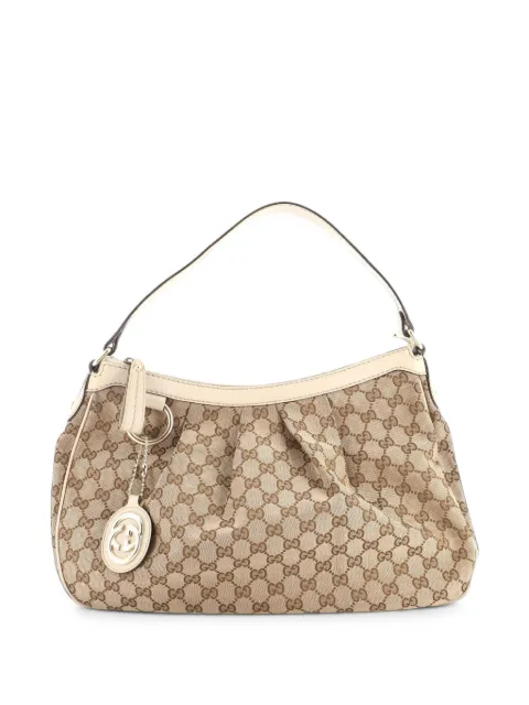 Gucci Pre-Owned Sukey GG Canvas with Leather Medium hobo bag Neutrals UYMJRD18T6RAXURO