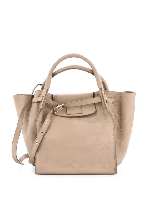 Celine Pre-Owned Big Bag Grained Calfskin Small satchel Neutrals I79IHW6H611GCRGN