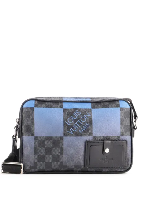 Louis Vuitton Pre-Owned Alpha Messenger Bag Limited Edition Damier Graphite Giant crossbody bag Blue RD8ZCT35LHF4SFZN