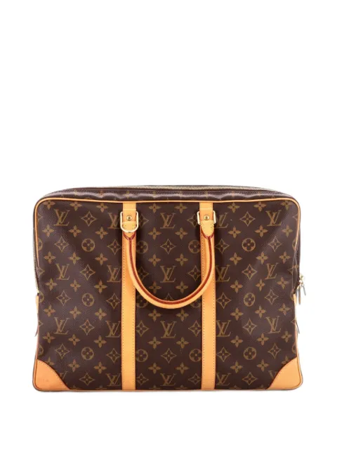 Louis Vuitton Pre-Owned Porte-Documents Voyage Briefcase Monogram Canvas business bag Brown LNY6MVW8M99D8W0W