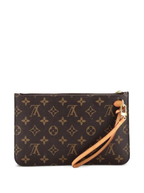 Louis Vuitton Pre-Owned Neverfull Pochette Monogram Canvas Large pouch Brown Y64JY2GM17QNR3NW