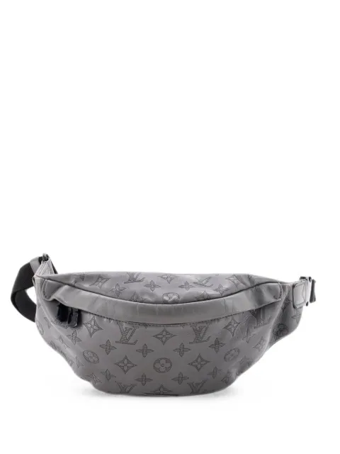 Louis Vuitton Pre-Owned Discovery Bumbag Monogram Shadow Leather PM belt bag Grey CCRQZPCI0YP1A21Q