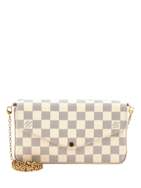 Louis Vuitton Pre-Owned Felicie Pochette Damier crossbody bag White LJMNH1A8N4G7X81T