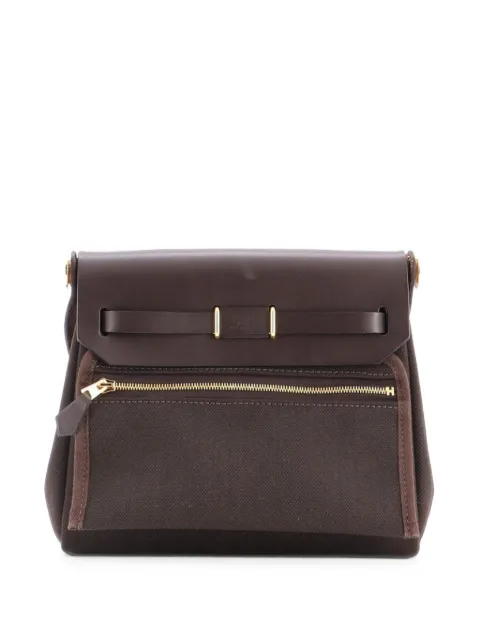 Hermès Pre-Owned Herbag Zip Toile and Leather 20 shoulder bag Brown 2SO7HPYIKDO9KAP2