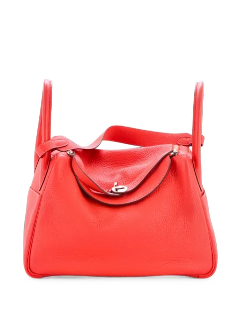 Hermès Pre-Owned Lindy Bag Clemence 30 shoulder bag Pink NW2UM9U57SRRE312