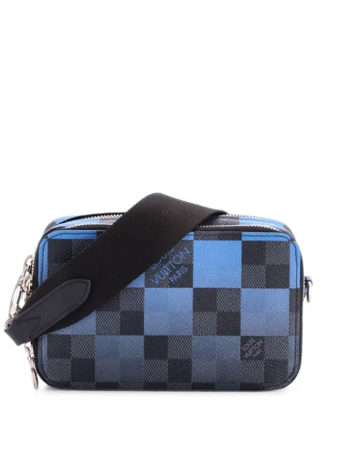 Louis Vuitton Pre-Owned Alpha Wearable Wallet Limited Edition Damier Graphite Giant crossbody bag Blue FKWVSNJQ7OW5JF48